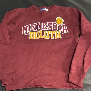 Minnesota Duluth Maroon crewneck Sweatshirt